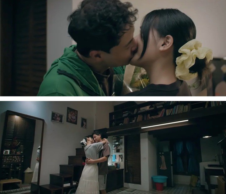 Phim mở màn với nhiều cảnh tình cảm của nhân vật chính.