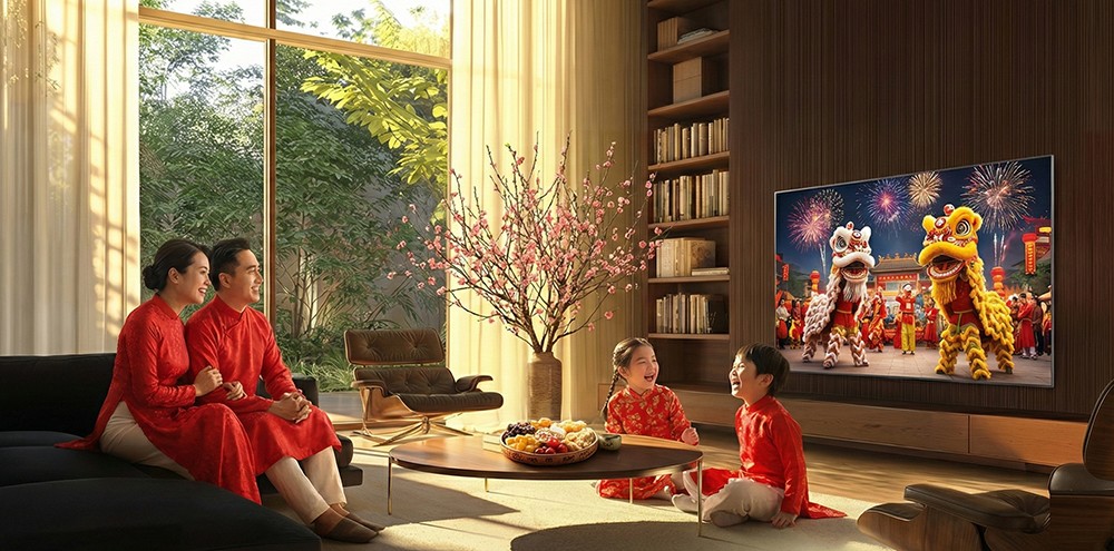 Không chỉ tập trung vào công nghệ, TV TCL còn là điểm nhấn sang trọng cho không gian gia đình