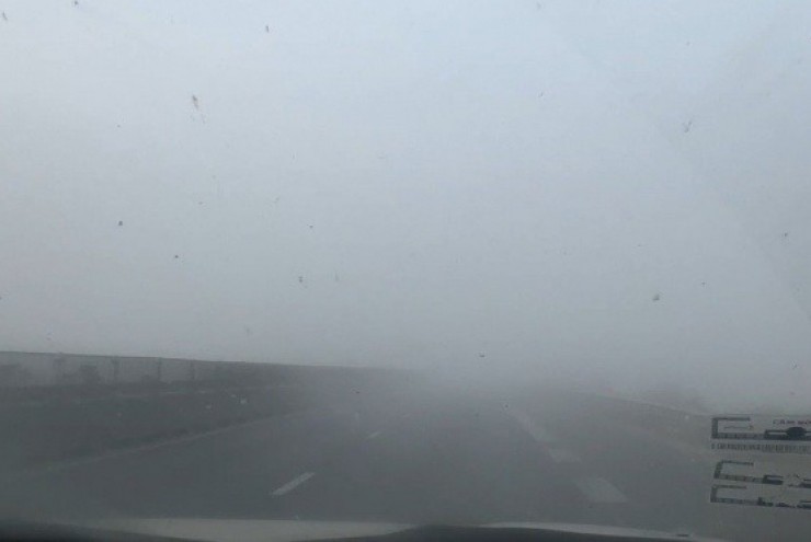 Sương mù dày đặc trên cao tốc, Cục CSGT tạm cấm đường