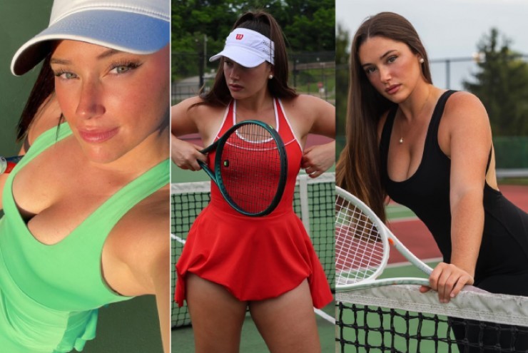 Người đẹp quần vợt "mũm mĩm" gây sốt làng thể thao với thói quen "vén váy"