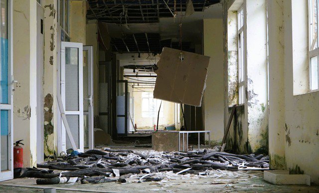 Bên trong Trung tâm hội nghị Hàm Rồng bị đập phá, nhiều tài sản bị trộm