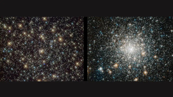 Các cụm sao cầu chứa nhiều ngôi sao xanh lạc loài, là những "sinh vật bất tử" của vũ trụ - Ảnh: NASA/ESA