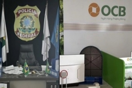 Đồn cảnh sát, ngân hàng giả được dựng trong sào huyệt lừa đảo Campuchia