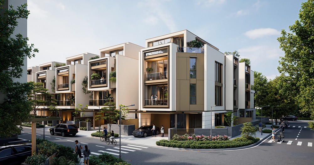 Mỗi căn biệt thự là sự tính toán chuẩn xác giữa tỷ lệ, khoảng thở để thiên nhiên hòa quyện vào nhịp sống của cư dân tại đây