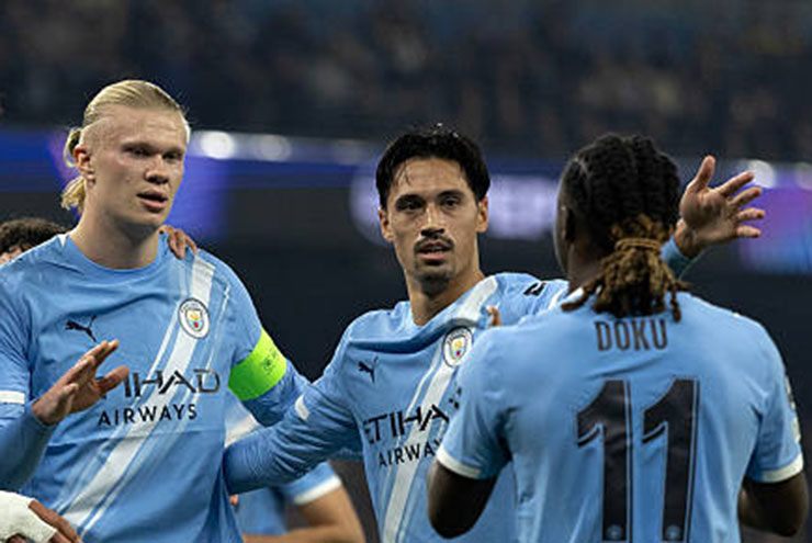 Cả Reijnders và Doku đều rất ăn ý trong phối hợp với Haaland