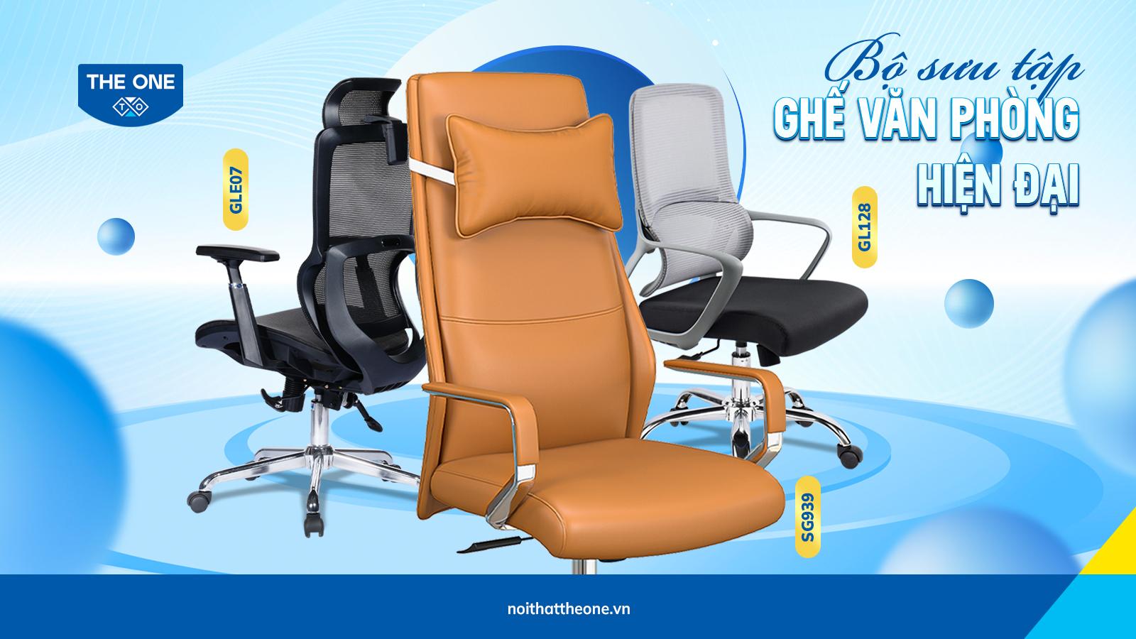 Bộ sưu tập ghế văn phòng hiện đại từ Nội thất The One