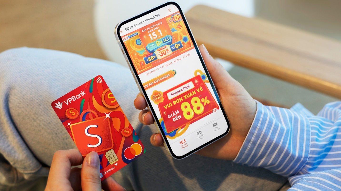 VPBank S Rewards Mastercard giúp “tín đồ” Shopee nhận tối đa quyền lợi chỉ với một tấm thẻ duy nhất.
