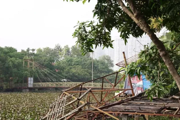 Khu sinh thái 15ha giữa Hà Nội bị bỏ hoang, hóa thành bãi rác, sân pickleball