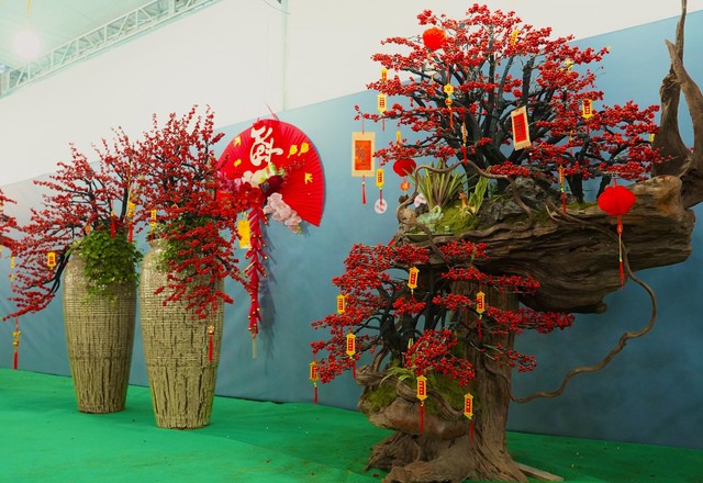 Những cây đào đông có dáng đẹp thường giá thành sẽ đắt. Ảnh: PV