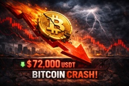 Bitcoin lao dốc về 72.000 USDT, ví lớn xả hàng chấp nhận cắt lỗ