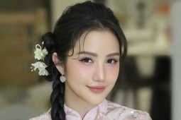 Vợ thiếu gia Phan Thành phối túi trăm triệu đồng với áo dài