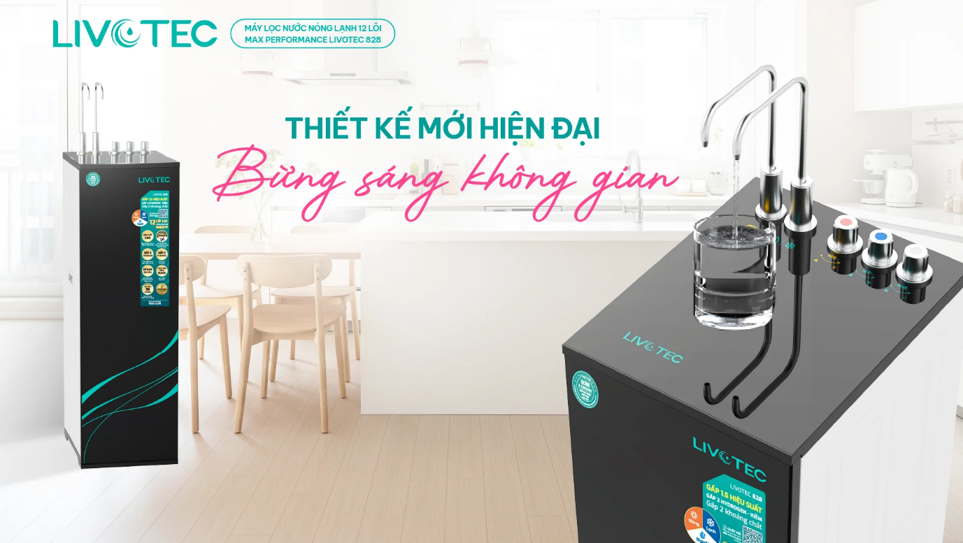 Máy lọc nước Livotec 828 phù hợp với mọi không gian trong nhà