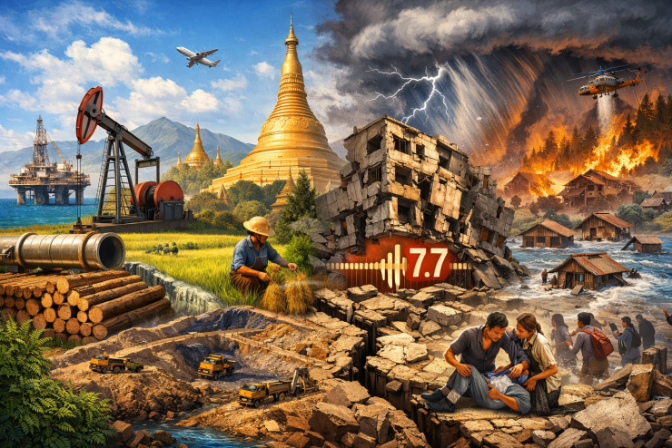 Myanmar từng là quốc gia giàu có của ĐNA. Ảnh AI