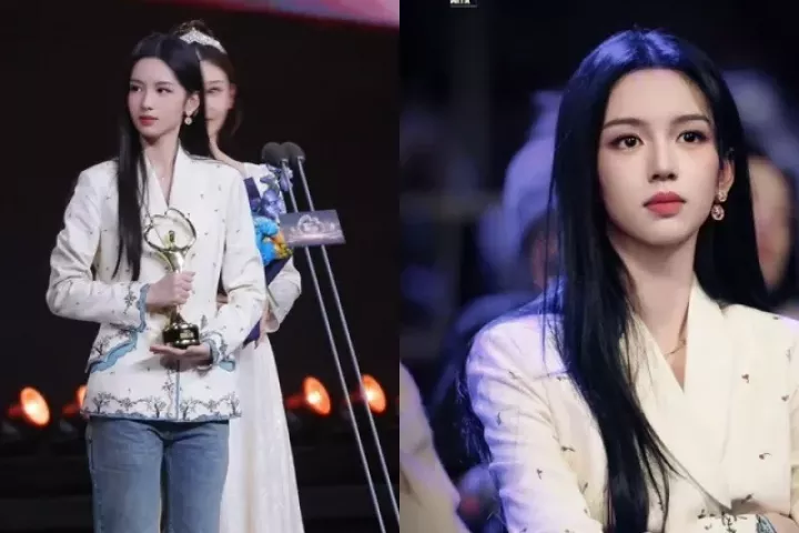 Giữa rừng váy lộng lẫy, Đêm hội Weibo có mỹ nhân mặc quần jeans lên nhận giải