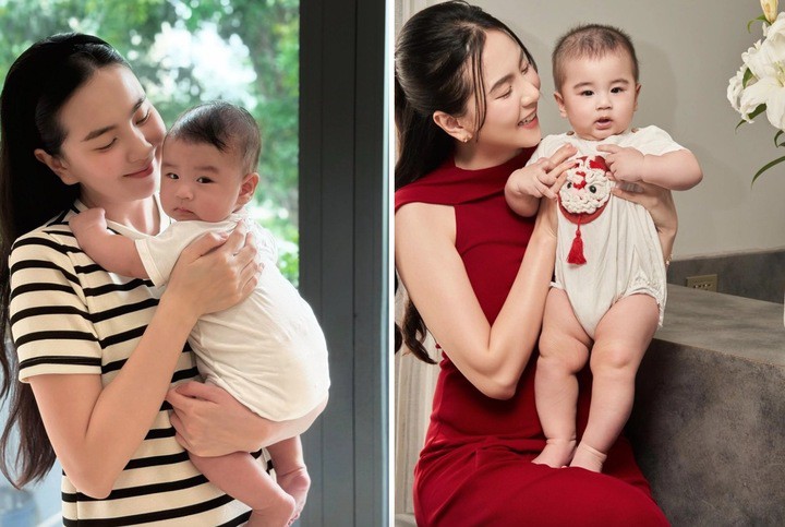 Mai Ngọc dành hết thời gian tập trung chăm sóc con trai.