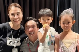 Ảnh sao 6/2: Vợ chồng Cường Đôla tới cổ vũ con gái biểu diễn