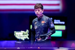 Hoàng Sao thắng cựu số 1 bi-a thế giới, Lường Đức Thiện tiến sâu ở giải danh giá