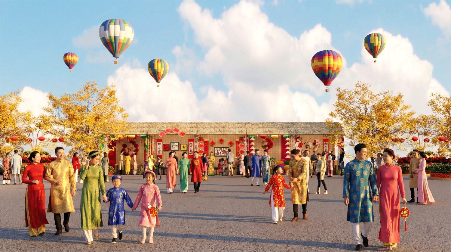 Đại tiệc trải nghiệm Tết đầy màu sắc đang chờ đón hàng chục nghìn du khách tại Vinhomes Green Paradise Cần Giờ