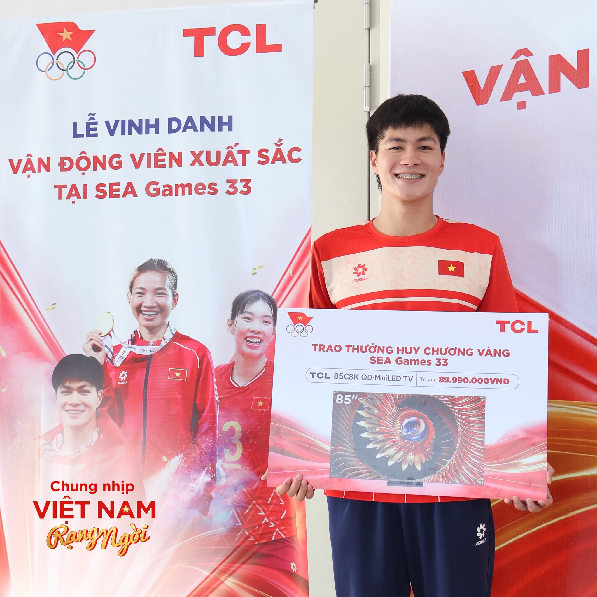 Phần thưởng tinh thần với mong muốn nâng tầm cuộc sống sau những thời gian thi đấu kiên cường TCL dành cho vận động viên