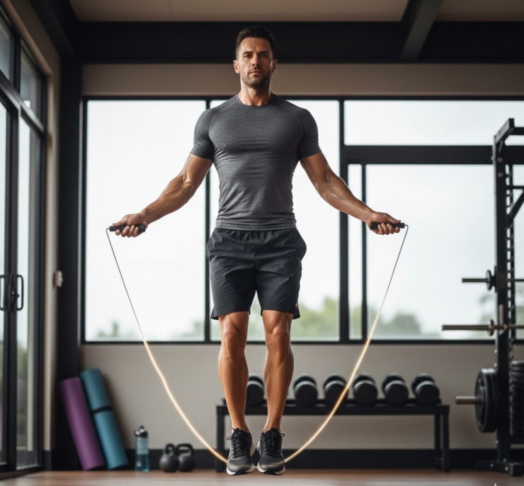 Nhảy dây có thể đốt cháy khoảng 800–1.000 calo/giờ.