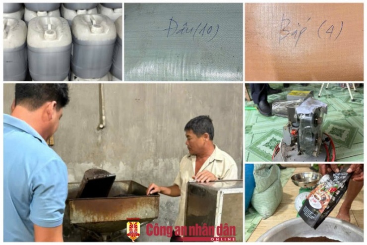 Các đối tượng sản xuất cà phê bột giả bằng đậu nành, bắp đã rang sẵn có tẩm ướp hoá chất để tạo mùi hương giống cà phê thật.