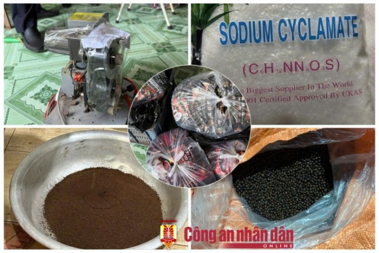 Tang vật thu giữ.