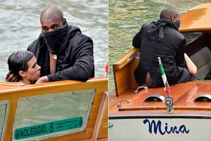 Vợ Kanye West nói về hình ảnh phản cảm với chồng trên taxi nước