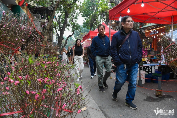 Tuy nhiên, theo ông Đinh Văn Nghĩa (tiểu thương), lượng hoa đưa về chợ có dấu hiệu giảm đáng kể so với các năm trước, giá thành cũng có phần đắt đỏ hơn. Chủ yếu khách đến đây dạo chơi, thưởng ngoạn không khí Tết.