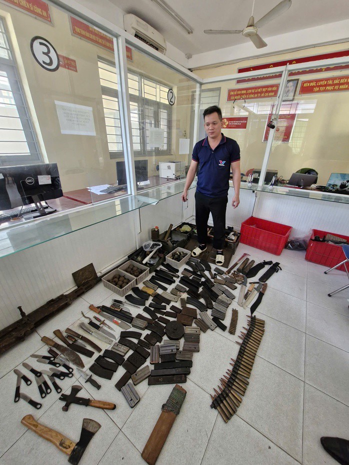 Nguyễn Thanh Hiếu cùng kho súng đạn bị Công an TPHCM phát hiện