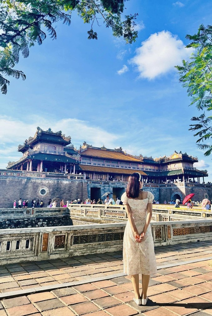 Ngọc Thu trong một chuyến du lịch năm 2025. Ảnh nhân vật cung cấp