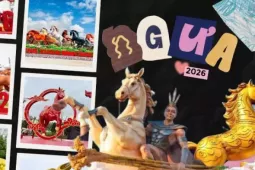 Dàn linh vật năm Ngọ "cực vuýp": Ngựa vàng đạp mây ở Điện Biên gây trầm trồ