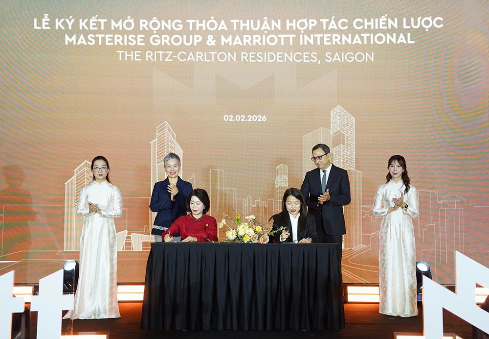 Ký kết thỏa thuận hợp tác giữa hai bên cho khu căn hộ The Ritz-Carlton Residences, Saigon