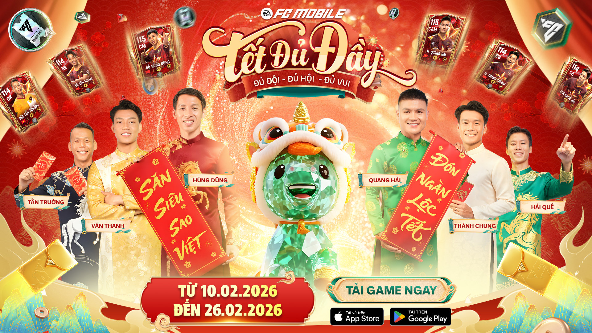 Đón Tết đủ đầy cùng EA SPORT FC Mobile VN: Nhận "lì xì vàng" lên tới 2.026 FV - 1
