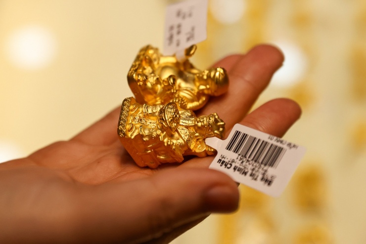 Giá vàng chốt tuần tăng. Ảnh: Phạm Hải