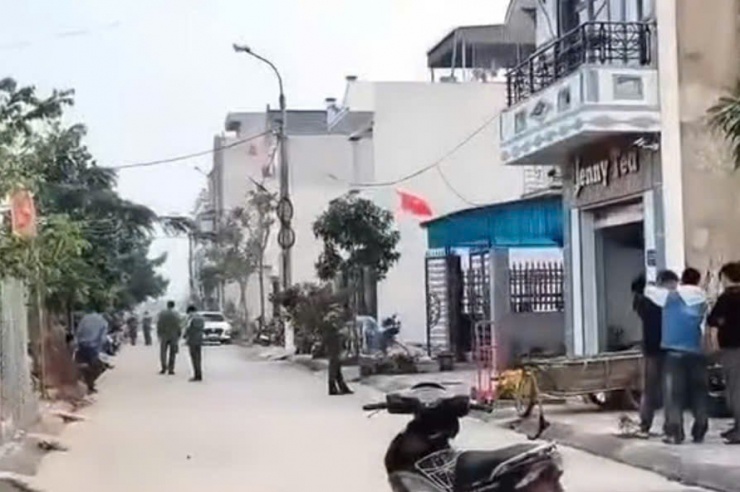 Khu vực xảy ra vụ án mạng.