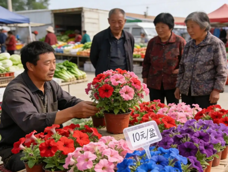 Dạ yến thảo - loài hoa quen thuộc trên ban công và bồn cây đô thị đang tạo ra thị trường hoa cảnh toàn cầu trị giá hơn 500 triệu USD mỗi năm. Ảnh: Baidu