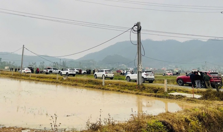 Môi giới và khách mua đất đổ về từ khắp nơi ở xã Đại Huệ những ngày đầu tháng 1/2026.