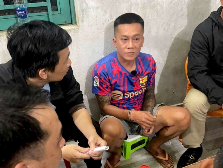 Phạm Anh Tài lúc bị bắt. Ảnh: CACC.