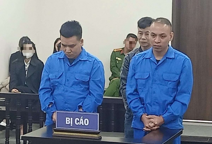 Các bị cáo tại phiên tòa.&nbsp;