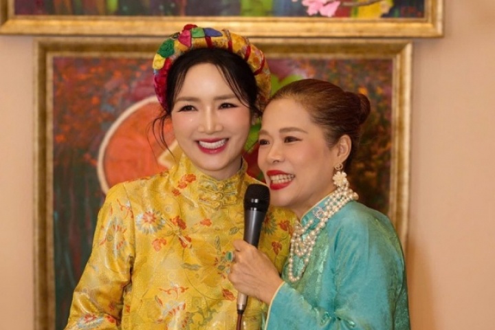 Giáng My đãi tiệc tất niên 100 khách tại biệt thự 1.000 m2