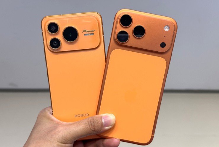 Honor Power2 thậm chí thêm camera giả để giống với iPhone 17 Pro Max.