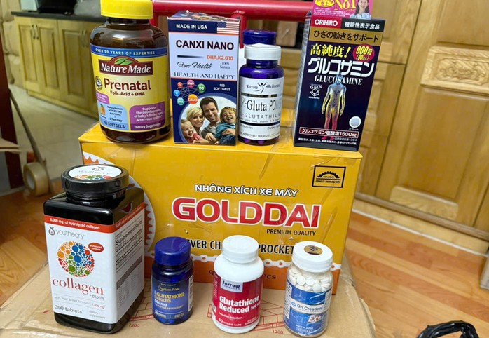 Các loại thuốc giả, thực phẩm chức năng bị công an thu giữ. Ảnh: Công an Thanh Hóa