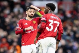 Mbeumo  & amp; Mainoo được ví với Salah  & amp; Best, Fernandes giống cầu thủ chỉ có trong game