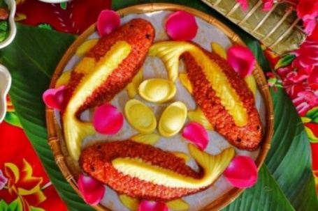 Nấu xôi gấc cúng ông Công ông Táo, thêm thứ này của con gà, hạt nếp căng bóng dẻo thơm, màu đỏ đẹp hút tài lộc, may mắn