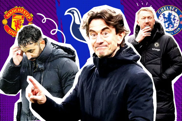 Thành tích của Amorim (MU) hay Graham Potter (Chelsea) cũng không tệ hại bằng Thomas Frank