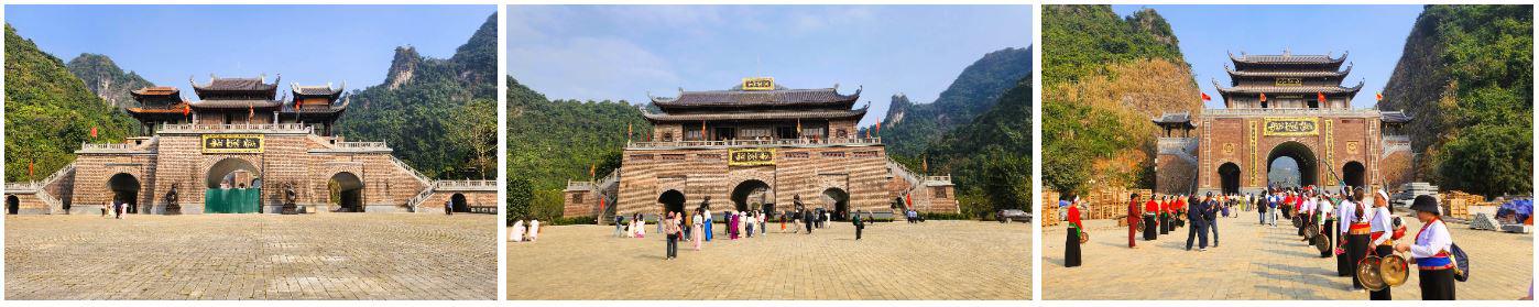 Từ ngoài vào là các tòa đàn, điện Kính Địa, Kính Nhân, Kính Trung