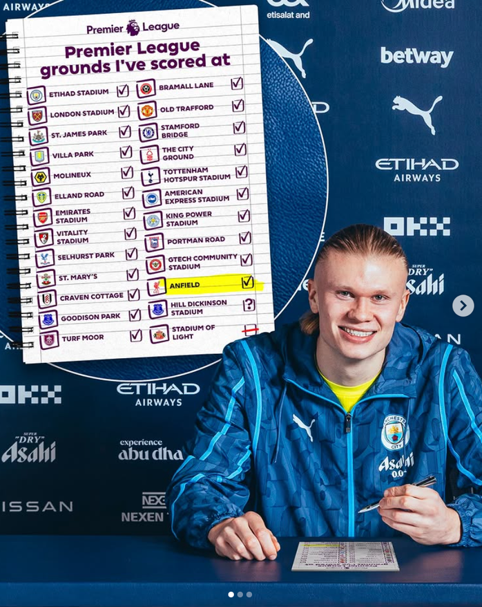 Không "thành trì" nào đứng vững trước Haaland