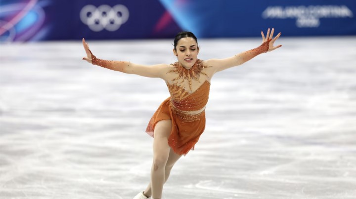 Madeline Schizas vừa phải cân bằng cả lịch học và lịch thi đấu dày đặc. (Nguồn: Milano-Cortina 2026)