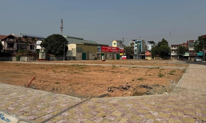 Khu đấu giá thôn Bình Xá giáp Tỉnh lộ 419. Ảnh: Anh Tú