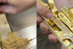 Chủ tiệm dọn rác thu được 1,7kg bột vàng, trị giá hơn 7,4 tỷ đồng